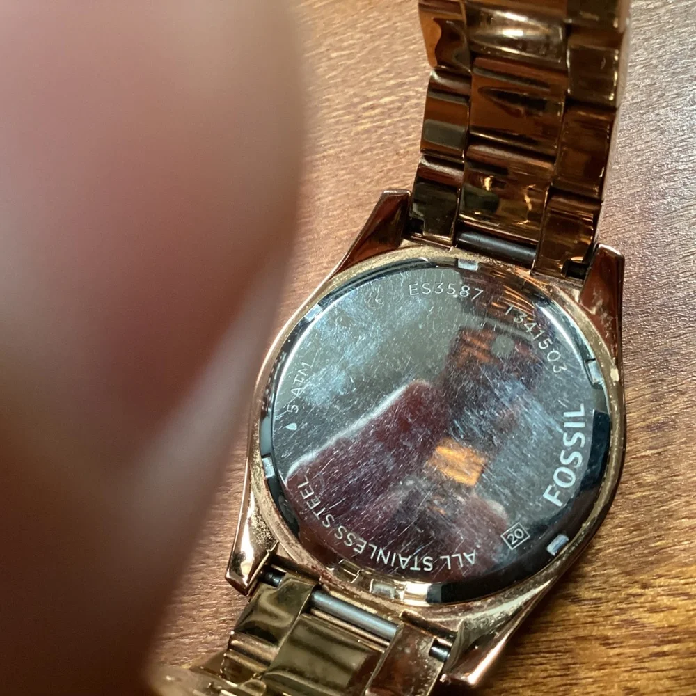 Fossil Perfect Boyfriend Rose Gold-tone Women’s Watch ES 3587